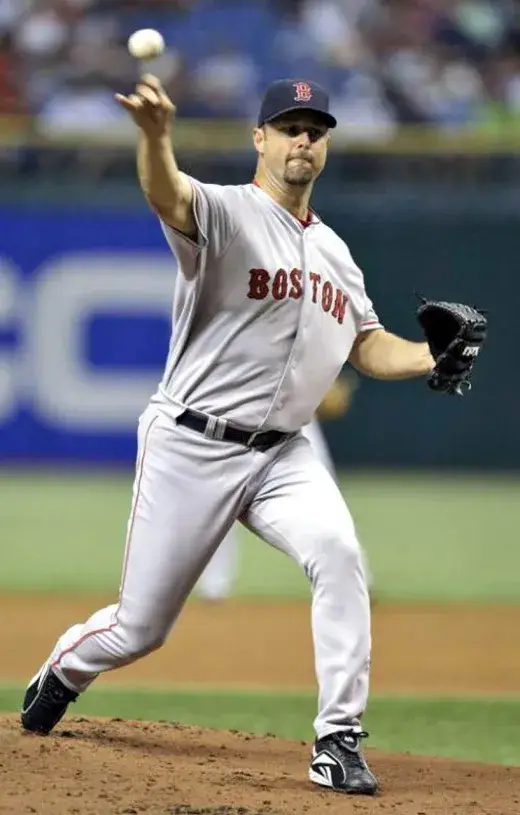 TIM WAKEFIELD Boston Red Sox 2004 Majestic Throwback Away Baseball Jersey 
