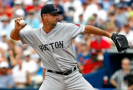 TIM WAKEFIELD Boston Red Sox 2009 Majestic Throwback Away Baseball Jersey 