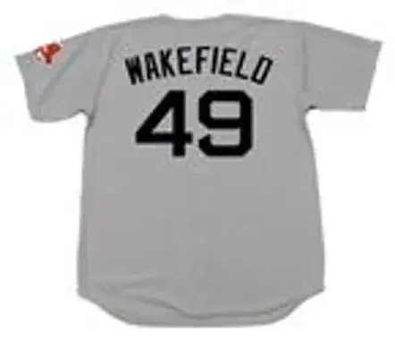 TIM WAKEFIELD Boston Red Sox 2009 Majestic Throwback Away Baseball Jersey 