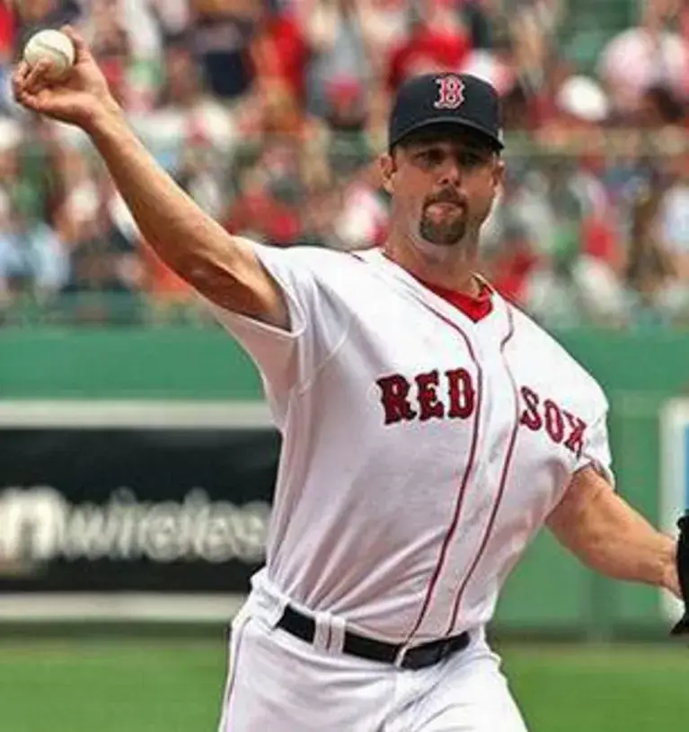 TIM WAKEFIELD Boston Red Sox 2009 Majestic Throwback Home Baseball Jersey 