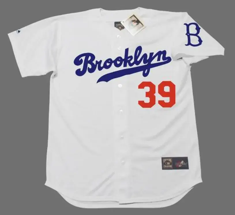 ROY CAMPANELLA Brooklyn Dodgers Majestic Cooperstown Throwback Baseball Jersey 