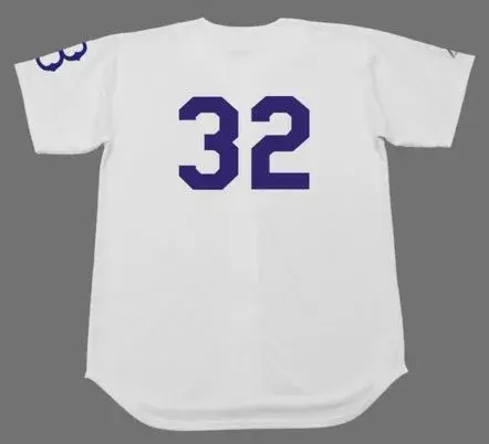 SANDY KOUFAX Brooklyn Dodgers 1950’s Home Majestic  Baseball Throwback Jersey