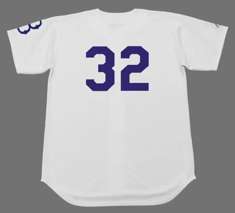 SANDY KOUFAX Brooklyn Dodgers 1950’s Home Majestic  Baseball Throwback Jersey