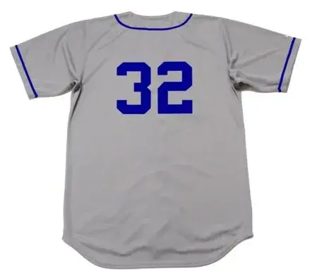 SANDY KOUFAX Brooklyn Dodgers 1955 Majestic Throwback Away Baseball Jersey 