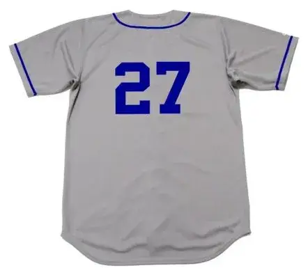 TOMMY LASORDA Brooklyn Dodgers 1955 Majestic Cooperstown Away Baseball Jersey 