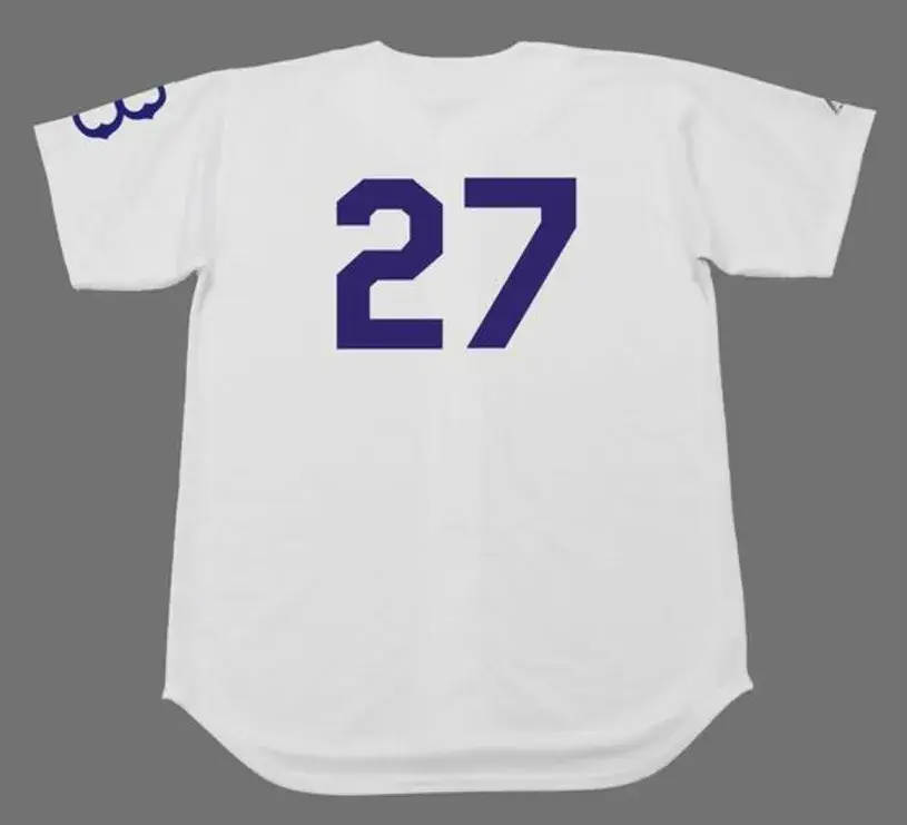 TOMMY LASORDA Brooklyn Dodgers Majestic Cooperstown Throwback Baseball Jersey