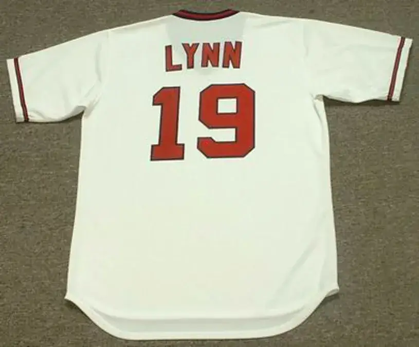 FRED LYNN California Angels 1982 Majestic Cooperstown Throwback Baseball Jersey 
