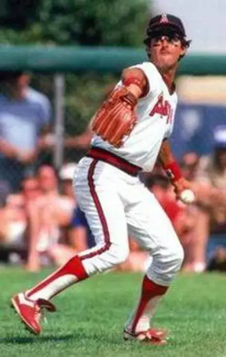 FRED LYNN California Angels 1982 Majestic Cooperstown Throwback Baseball Jersey 