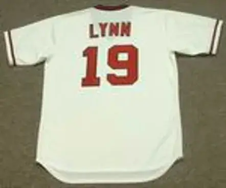 FRED LYNN California Angels 1982 Majestic Cooperstown Throwback Baseball Jersey 