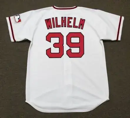 HOYT WILHELM California Angels 1969 Majestic Cooperstown Home Baseball Jersey 