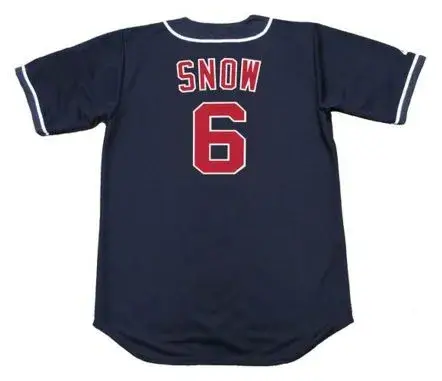 J.T. SNOW California Angels 1995 Majestic Throwback Alternate Baseball Jersey 