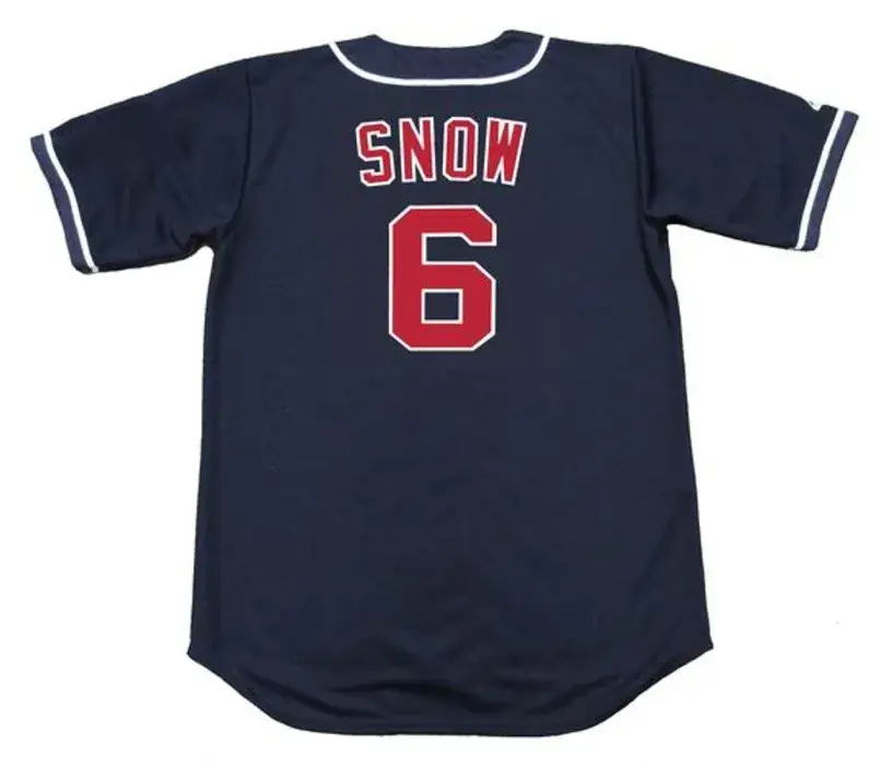J.T. SNOW California Angels 1995 Majestic Throwback Alternate Baseball Jersey 