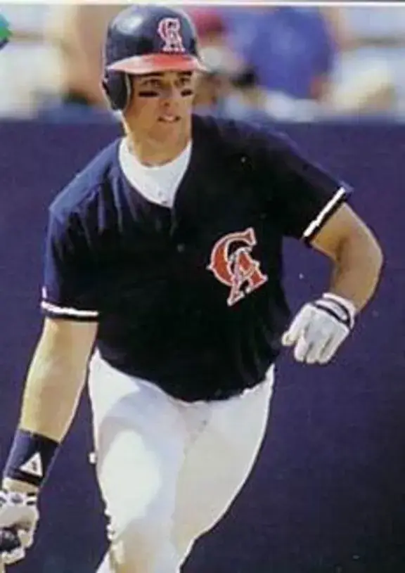 J.T. SNOW California Angels 1995 Majestic Throwback Alternate Baseball Jersey 