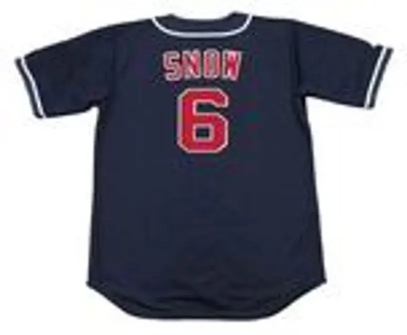 J.T. SNOW California Angels 1995 Majestic Throwback Alternate Baseball Jersey 