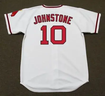 JAY JOHNSTONE California Angels 1970 Majestic Cooperstown Home Baseball Jersey 