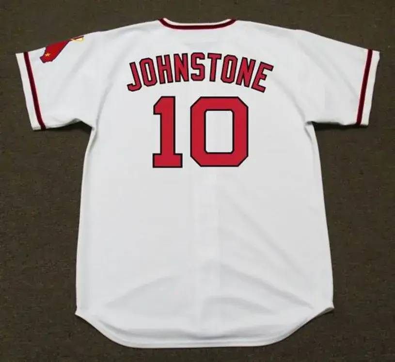 JAY JOHNSTONE California Angels 1970 Majestic Cooperstown Home Baseball Jersey 