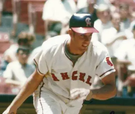 JAY JOHNSTONE California Angels 1970 Majestic Cooperstown Home Baseball Jersey 