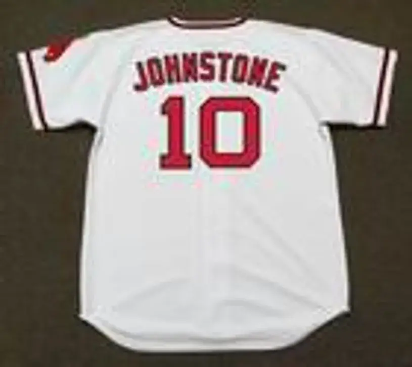 JAY JOHNSTONE California Angels 1970 Majestic Cooperstown Home Baseball Jersey 
