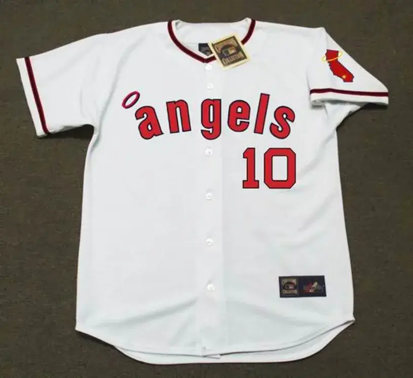 JEFF TORBORG California Angels 1972 Majestic Cooperstown Home Baseball Jersey