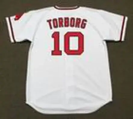 JEFF TORBORG California Angels 1972 Majestic Cooperstown Home Baseball Jersey 