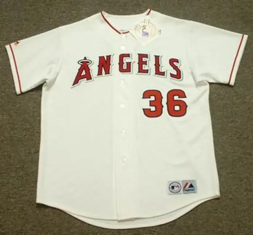 JERED WEAVER Los Angeles Angels 2014 Majestic Throwback Home Baseball Jersey