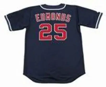 JIM EDMONDS California Angels 1995 Majestic Throwback Alternate Baseball Jersey 