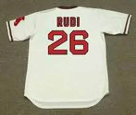 JOE RUDI California Angels 1978 Home Majestic Throwback Baseball Jersey 