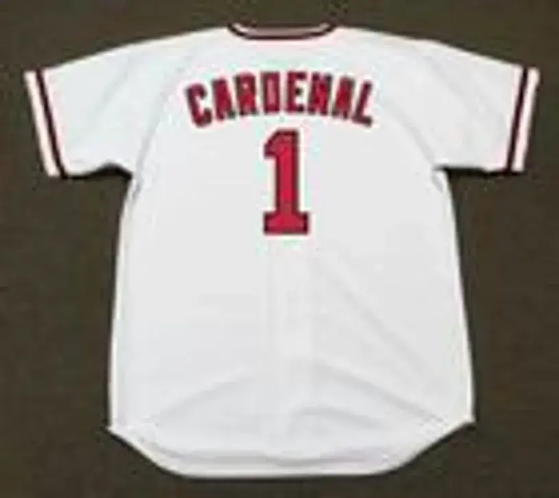 JOSE CARDENAL California Angels 1960’s Majestic Cooperstown Home Baseball Jersey 