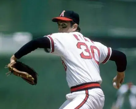 NOLAN RYAN California Angels 1978 Home Majestic Throwback Baseball Jersey 