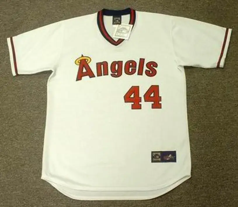 REGGIE JACKSON California Angels 1982 Majestic Cooperstown Throwback Jersey