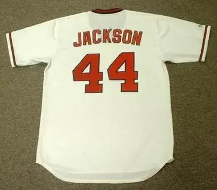 REGGIE JACKSON California Angels 1982 Majestic Cooperstown Throwback Jersey 