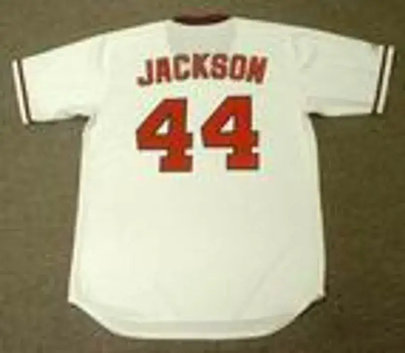 REGGIE JACKSON California Angels 1982 Majestic Cooperstown Throwback Jersey 