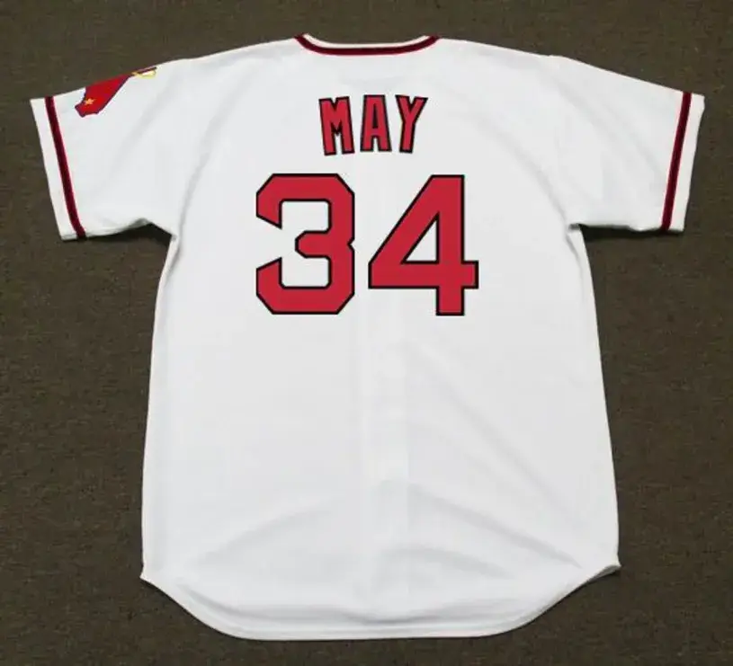 RUDY MAY California Angels 1970 Majestic Cooperstown Home Baseball Jersey 