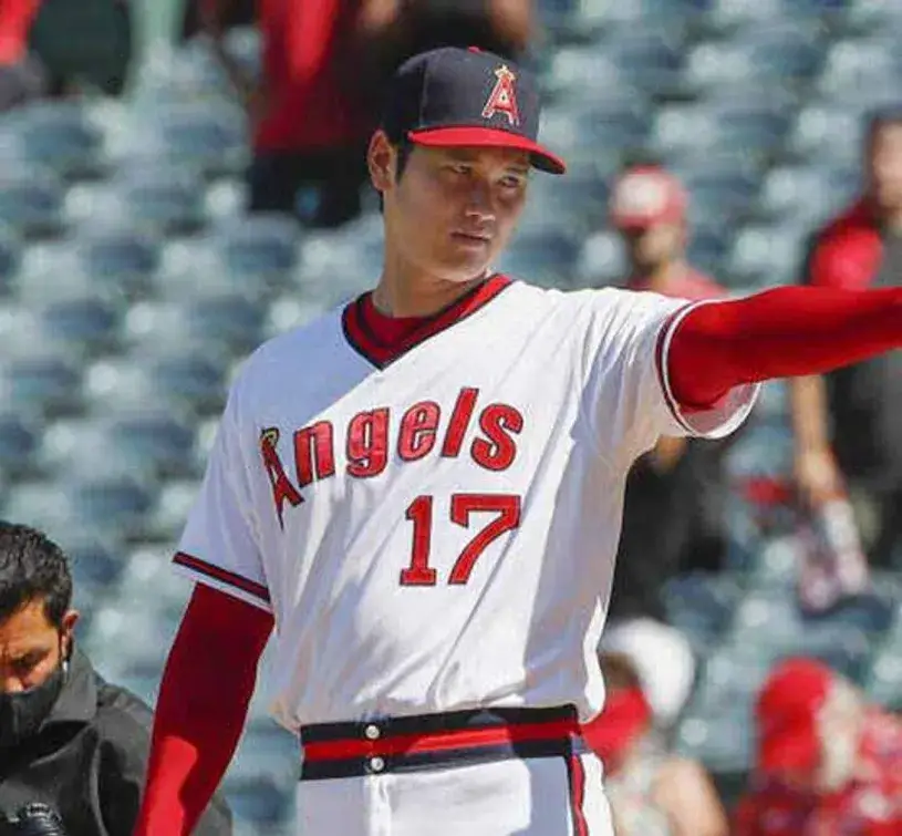 SHOHEI OHTANI California Angels 1980’s Home Majestic Throwback Baseball Jersey 