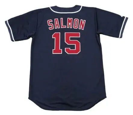 TIM SALMON California Angels 1995 Alternate Majestic Baseball Throwback Jersey 