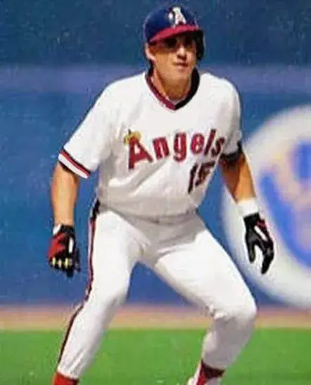TIM SALMON California Angels Majestic Cooperstown Throwback Home Baseball Jersey 
