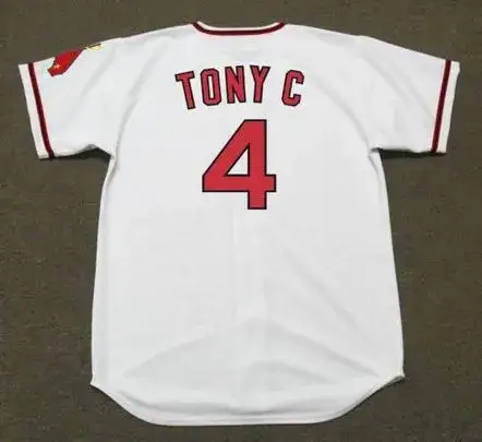 TONY CONIGLIARO California Angels 1971 Home Majestic Baseball Throwback Jersey 