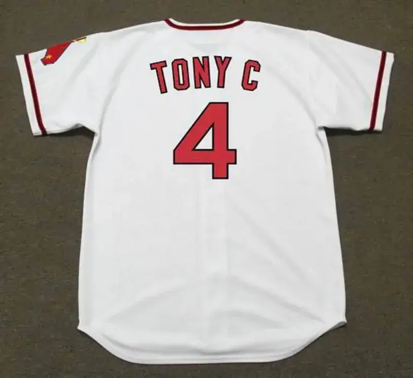 TONY CONIGLIARO California Angels 1971 Home Majestic Baseball Throwback Jersey 