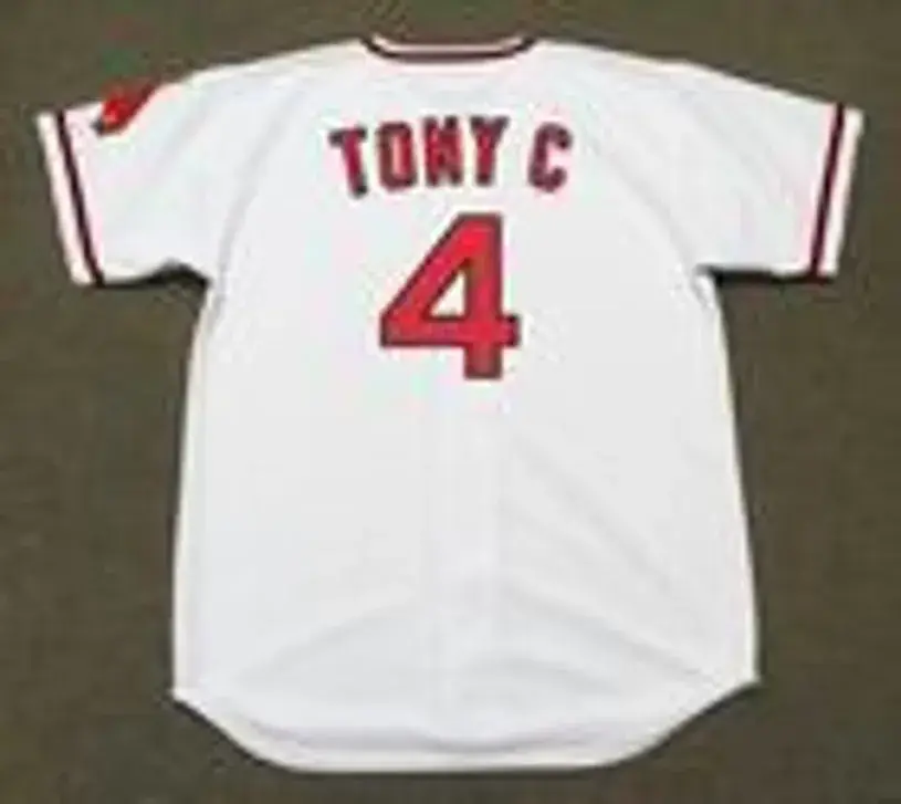 TONY CONIGLIARO California Angels 1971 Home Majestic Baseball Throwback Jersey 