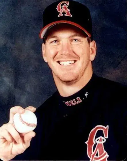 TROY PERCIVAL California Angels 1995 Majestic Throwback Alternate Baseball Jersey 