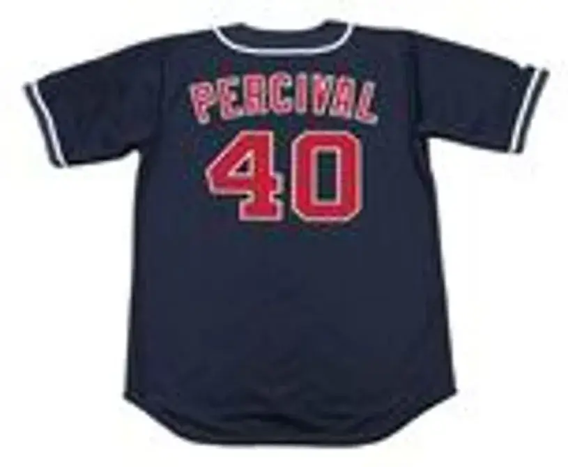 TROY PERCIVAL California Angels 1995 Majestic Throwback Alternate Baseball Jersey 