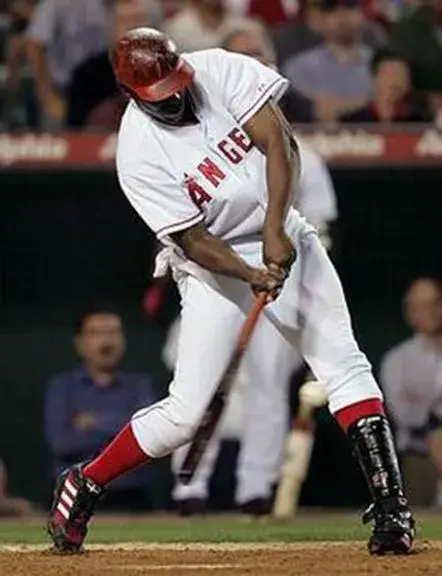VLADIMIR GUERRERO Anaheim Angels 2004 Home Majestic Throwback Baseball Jersey 