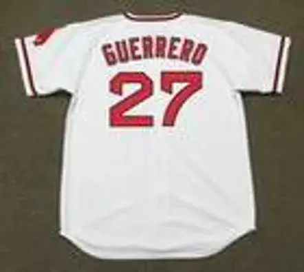 VLADIMIR GUERRERO California Angels 1970’s Majestic Cooperstown Baseball Jersey 