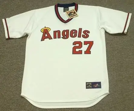 VLADIMIR GUERRERO California Angels Majestic Cooperstown Throwback Jersey