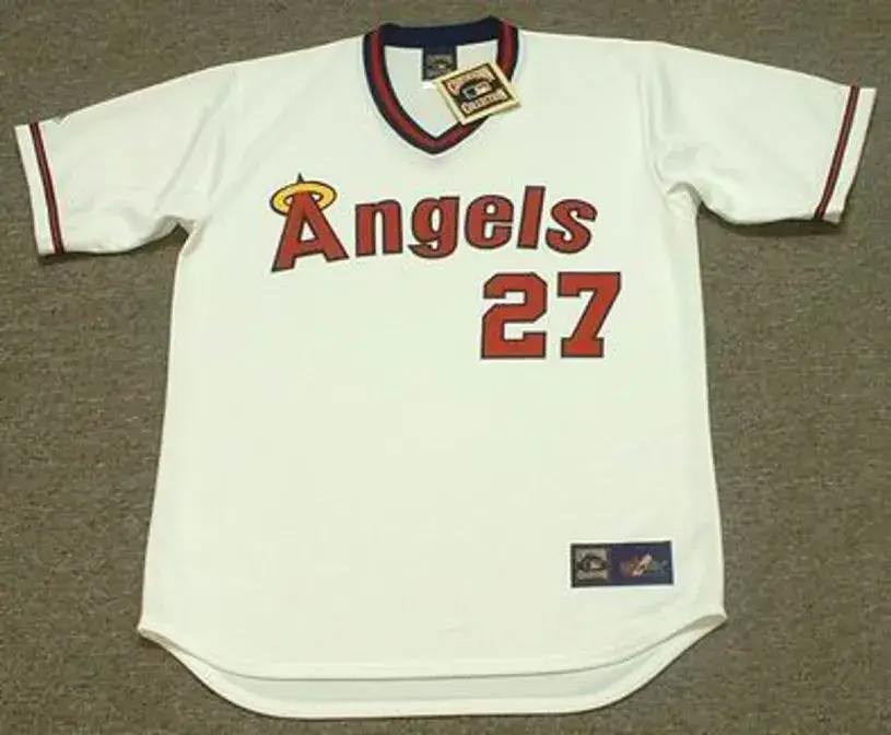 VLADIMIR GUERRERO California Angels Majestic Cooperstown Throwback Jersey