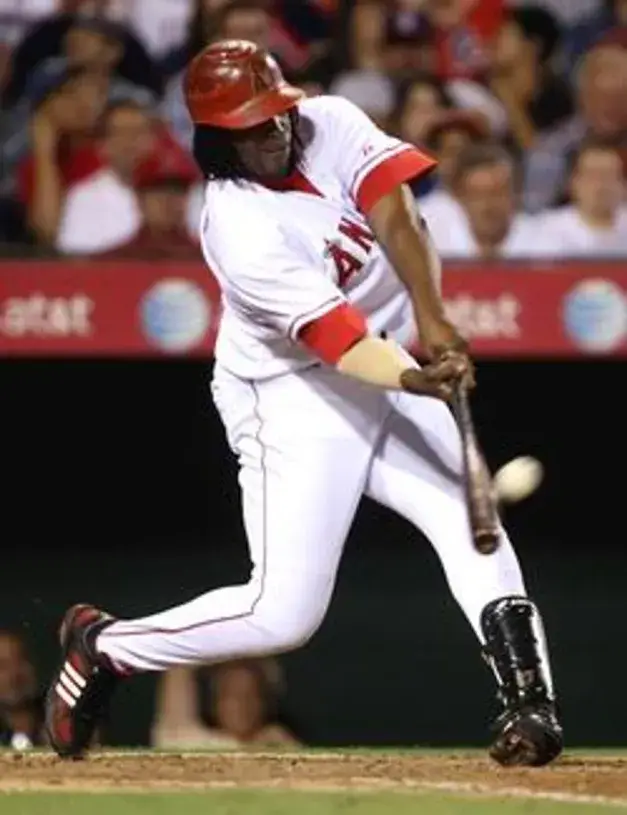 VLADIMIR GUERRERO California Angels Majestic Cooperstown Throwback Jersey 