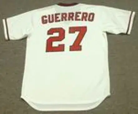 VLADIMIR GUERRERO California Angels Majestic Cooperstown Throwback Jersey 