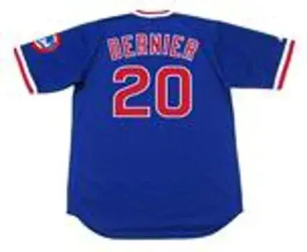 BOB DERNIER Chicago Cubs 1984 Majestic Cooperstown Throwback Baseball Jersey 