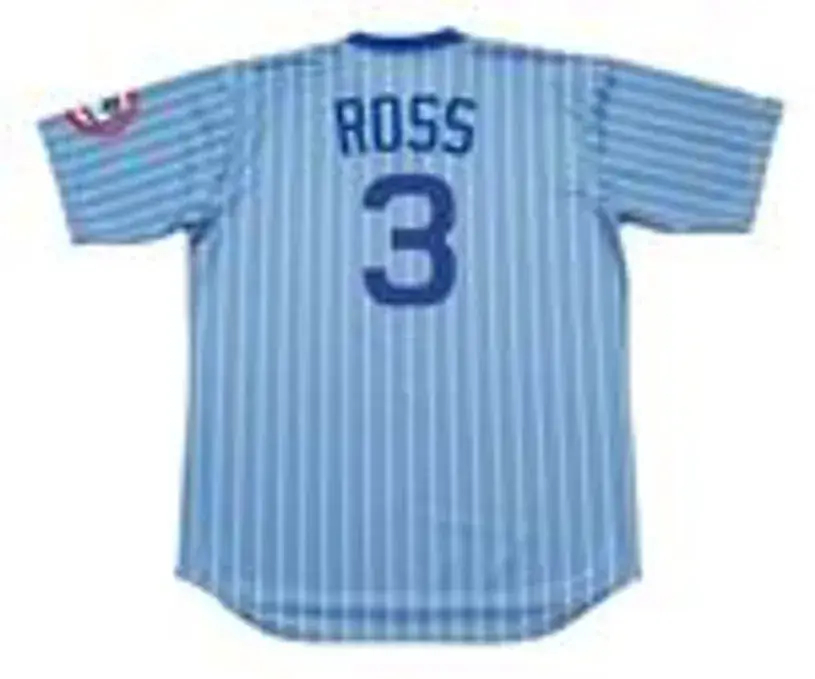DAVID ROSS Chicago Cubs 1980’s Majestic Cooperstown Throwback Jersey 