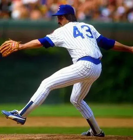 DENNIS ECKERSLEY Chicago Cubs 1984 Majestic Cooperstown Throwback Home Jersey 